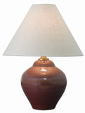 Scatchard 21.5" Stoneware Table Lamp in Iron Red