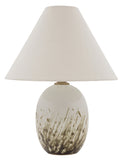 Scatchard 22.5" Stoneware Table Lamp in Decorated White Gloss