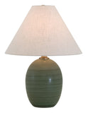 Scatchard 22.5" Stoneware Table Lamp in Green Matte