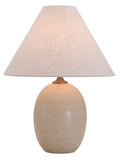 Scatchard 22.5" Stoneware Table Lamp in Oatmeal