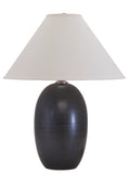 Scatchard 28.5" Stoneware Table Lamp in Black Matte