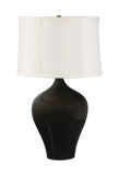 Scatchard 25" Stoneware Table Lamp in Brown Gloss