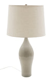 Scatchard 27" Stoneware Table Lamp in Gray Gloss