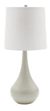 Scatchard 22.5" Stoneware Table Lamp in Gray Gloss