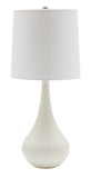 Scatchard 22.5" Stoneware Table Lamp in White Matte