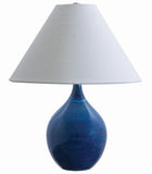 Scatchard 19" Stoneware Accent Lamp in Blue Gloss
