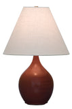 Scatchard 19" Stoneware Accent Lamp in Copper Red