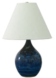 Scatchard 19" Stoneware Accent Lamp in Midnight Blue