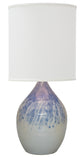 Scatchard 20.5" Stoneware Table Lamp in Decorated Gray