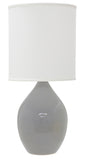 Scatchard 20.5" Stoneware Table Lamp in Gray Gloss