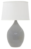Scatchard 18.5" Stoneware Table Lamp in Gray Gloss