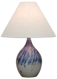 Scatchard 22.5" Stoneware Table Lamp in Decorated Gray