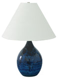 Scatchard 22.5" Stoneware Table Lamp in Midnight Blue