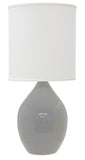 Scatchard 24" Stoneware Table Lamp in Gray Gloss