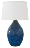 Scatchard 21" Stoneware Table Lamp in Midnight Blue