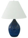 Scatchard 28" Stoneware Table Lamp in Midnight Blue