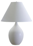 Scatchard 28" Stoneware Table Lamp in White Matte