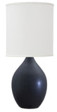 Scatchard 30" Stoneware Table Lamp in Black Matte