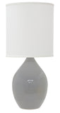 Scatchard 30" Stoneware Table Lamp in Gray Gloss