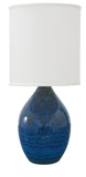 Scatchard 30" Stoneware Table Lamp in Midnight Blue