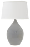 Scatchard 24.5" Stoneware Table Lamp in Gray Gloss