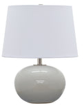Scatchard 17" Stoneware Table Lamp in Gray Gloss
