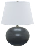 Scatchard 22" Stoneware Table Lamp in Black Matte