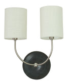 Scatchard Double Wall Lamp in SN & Matt Back