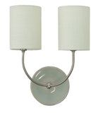 Scatchard  Double Wall Lamp in SN & Gray Gloss