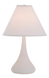 Scatchard 23" Stoneware Table Lamp in White Matte