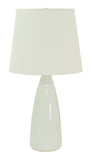 Scatchard 25.5" Stoneware Table Lamp in White Gloss