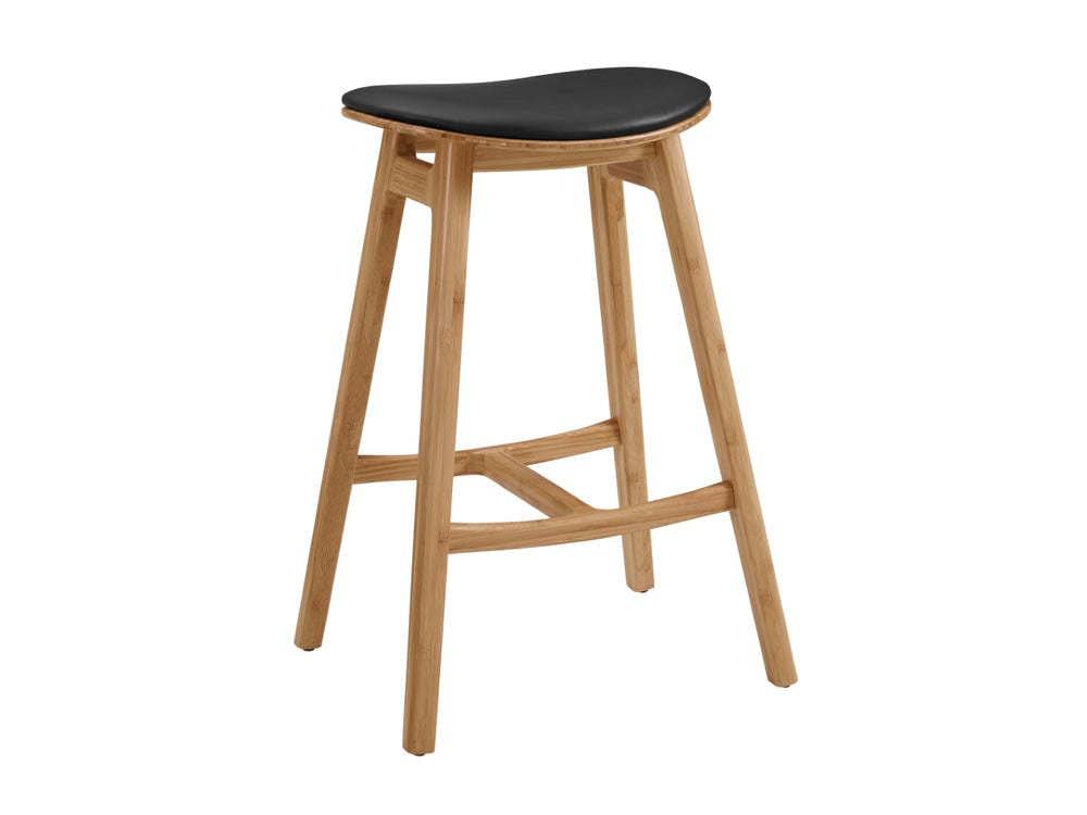 Greenington Skol Bar Height Stool With Leather Seat - Set of 2 GSK004CA
