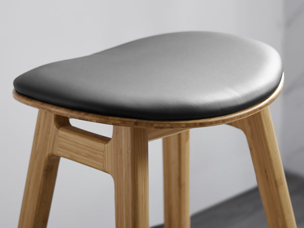 Greenington Skol Bar Height Stool With Leather Seat - Set of 2 GSK004CA