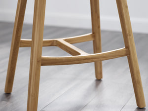 Greenington Skol Bar Height Stool With Leather Seat - Set of 2 GSK004CA