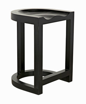 Noir Saddle Counter Stool GSTOOL111HBS