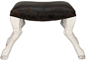 Noir Claw Leg Saddle Stool GSTOOL113WW