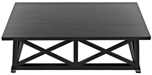 Noir Sutton Coffee Table,Hand Rubbed Black GTAB121HB