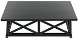 Noir Sutton Coffee Table,Hand Rubbed Black GTAB121HB