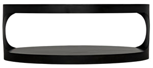 Noir Eclipse Oval Coffee Table GTAB132MTB