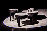 Noir Cylinder Round Coffee Table GTAB196MTB