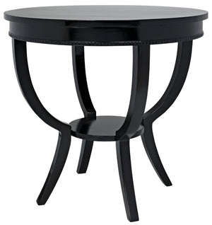 Noir Scheffield Round End Table GTAB223