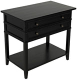 Noir Colonial 2-Drawer Side Table GTAB237D1