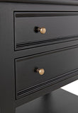 Noir Oxford 2-Drawer Side Table GTAB246HB