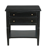 Noir Oxford 2-Drawer Side Table GTAB246HB