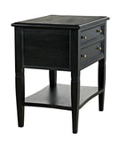 Noir Oxford 2-Drawer Side Table GTAB246HB