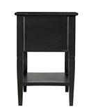 Noir Oxford 2-Drawer Side Table GTAB246HB