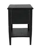 Noir Oxford 2-Drawer Side Table GTAB246HB