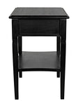 Noir Oxford 1-Drawer Side Table GTAB247HB