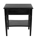 Noir Oxford 1-Drawer Side Table GTAB247HB