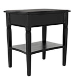 Noir Oxford 1-Drawer Side Table GTAB247HB